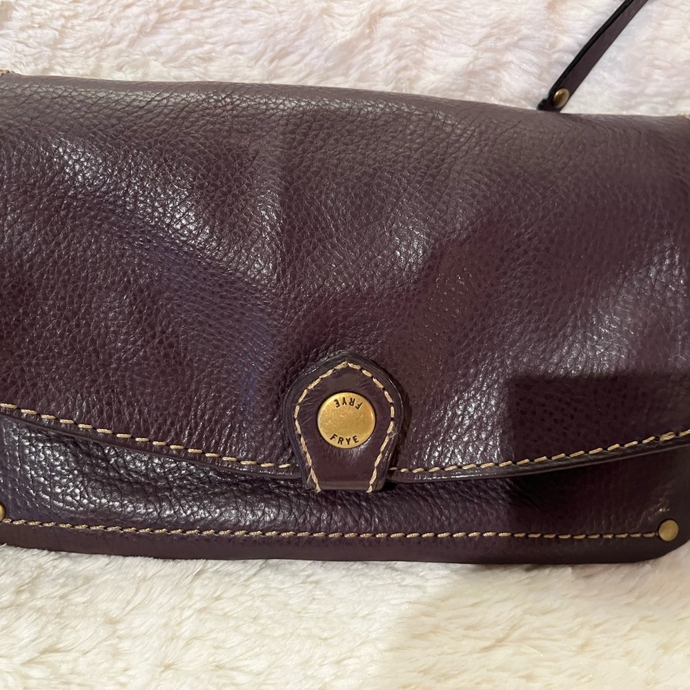 Frye Dark Brown Leather Crossbody Bag - Picture 10 of 14